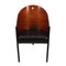 Holz & Leder Stühle von Philippe Starck, 2er Set 4