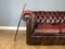 Britisches Oxblood Chesterfield Ledersofa, 1980er 3