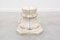 Antique White Marble Corinthian Capital in Two Halves, Set of 2, Image 1