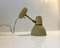 Skandinavische Pastellgelbe Wandlampe aus Messing & Aluminium, 1950er 3