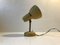 Skandinavische Pastellgelbe Wandlampe aus Messing & Aluminium, 1950er 4