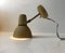 Skandinavische Pastellgelbe Wandlampe aus Messing & Aluminium, 1950er 2