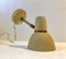 Scandinavian Pastel Yellow Wall Lamp in Brass & Aluminium, 1950s, Image 1