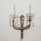 Bronze and Crystal Sconces, 1960s, Set of 2 1