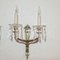 Bronze and Crystal Sconces, 1960s, Set of 2 6