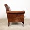 Large Vintage Sheep Leather Armchair 2