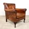 Large Vintage Sheep Leather Armchair 5