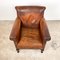 Large Vintage Sheep Leather Armchair 6