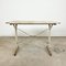 Antique White Painted Wooden Bistro Table by Martin Meallet 1