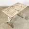 Antiker weiß lackierter Bistrotisch aus Holz von Martin Meallet 2