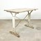 Antique White Painted Wooden Bistro Table by Martin Meallet 9