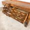 Large Vintage Industrial Workbench with Drawers 16