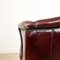 Vintage Dark Brown Sheep Leather Wingback Armchairs, Set of 2, Image 9