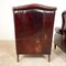 Vintage Dark Brown Sheep Leather Wingback Armchairs, Set of 2 8