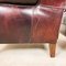 Vintage Dark Brown Sheep Leather Wingback Armchairs, Set of 2 15