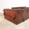 Vintage French Industrial Red Metal Trunk 12