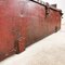 Vintage French Industrial Red Metal Trunk 5