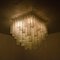 Hand Blown Square Flush Mount Chandeliers from Doria, 1960s, Set of 2, Image 3