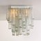 Hand Blown Square Flush Mount Chandeliers from Doria, 1960s, Set of 2, Image 2