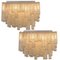 Hand Blown Square Flush Mount Chandeliers from Doria, 1960s, Set of 2 16