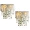 Hand Blown Square Flush Mount Chandeliers from Doria, 1960s, Set of 2, Image 1