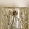 Mid-Century Brass and Blown Glass Chandelier from Hillebrand, 1960s, Image 4