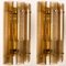Large Murano Glass Wall Sconces in Glass and Brass, 1970s 10