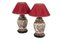 Table Lamps in Imari Porcelain and Painted Wood, 1880s, Set of 2, Image 1