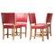 Red Chairs by Kaare Klint for Rud Rasmussen, 1933, Set of 4 1