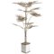 Palm Tree Floor Lamp in Brass with Marble Base 1