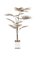 Palmen Stehlampe aus Messing mit Marmorfuß 2