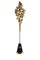 Floor Lamp in Gold-Plated Brass, Marble and Swarovski Crystals 2