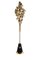 Floor Lamp in Gold-Plated Brass, Marble and Swarovski Crystals, Image 2