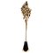 Floor Lamp in Gold-Plated Brass, Marble and Swarovski Crystals 1