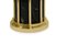 Floor Lamp in Gold-Plated Brass with Black Marble Base 4