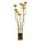Floor Lamp in Gold-Plated Brass with Black Marble Base 1