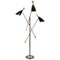 Floor Lamp in Black and Brass 1