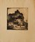 Leo Grimm - Houses - Original Etching - Early 20th Century 1