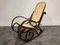 Sedia a dondolo vintage in stile Thonet, anni '60, Immagine 2