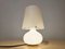 Weiße Glas Tischlampe von Max Ingrand für Fontana Arte, 1960er 3