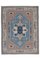 Vintage Blue Turkish Kars Rug 1