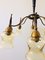 Atomic Age Design Brass and Glass Chandelier, 1950s, Image 7