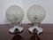 Lampes de Bureau Bulles en Verre, 1970s, Set de 2 1