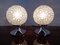 Lampes de Bureau Bulles en Verre, 1970s, Set de 2 3