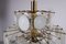 Lámpara de araña italiana de cristal de Murano blanco de AV Mazzega, años 60, Imagen 7