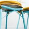 Brass, Metal and Wood Tiffany Dining Chairs, 1950s, Set of 6, Image 7