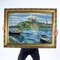 Large Vintage Decorative Wall Tapestry with Art Picture of Bratislava Scenery, Czechoslovakia, 1960s 1