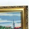 Large Vintage Decorative Wall Tapestry with Art Picture of Bratislava Scenery, Czechoslovakia, 1960s 7