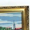 Large Vintage Decorative Wall Tapestry with Art Picture of Bratislava Scenery, Czechoslovakia, 1960s, Image 7