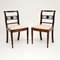 Antike Regency Beistellstühle mit Geflochtenen Sitzen, 2er Set 1